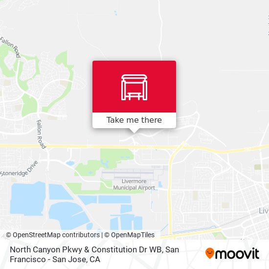 North Canyon Pkwy & Constitution Dr WB map