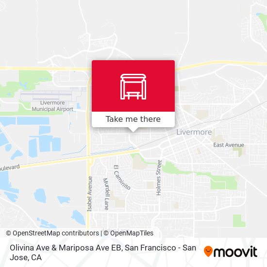 Mapa de Olivina Ave & Mariposa Ave EB