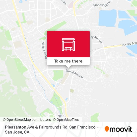 Pleasanton Ave & Fairgrounds Rd map