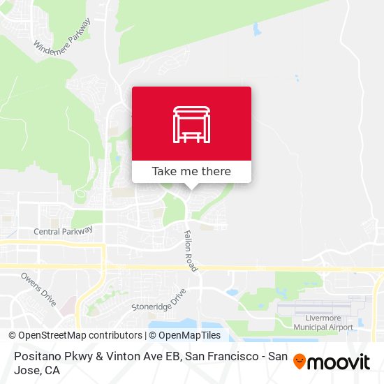Positano Pkwy & Vinton Ave EB map
