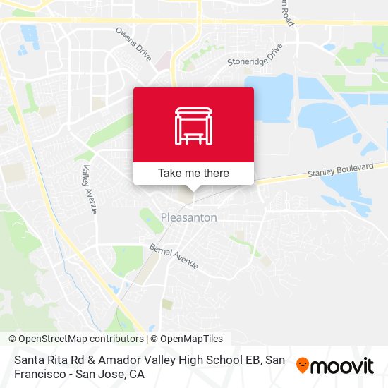 Mapa de Santa Rita Rd & Amador Valley High School EB