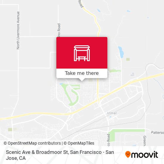 Scenic Ave & Broadmoor St map