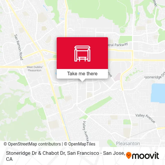 Stoneridge Dr & Chabot Dr map