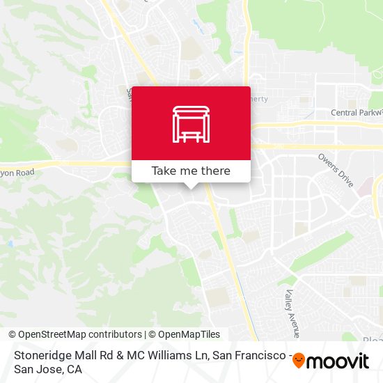 Stoneridge Mall Rd & MC Williams Ln map