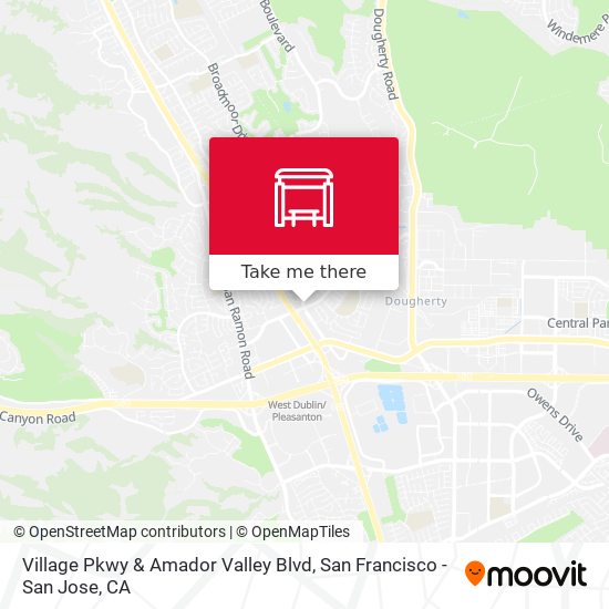 Mapa de Village Pkwy & Amador Valley Blvd