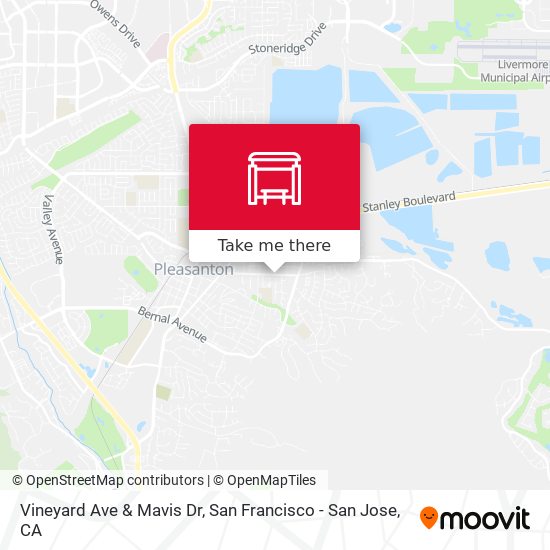 Vineyard Ave & Mavis Dr map
