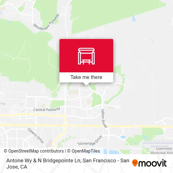 Antone Wy & N Bridgepointe Ln map