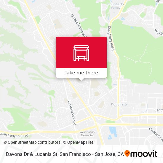 Davona Dr & Lucania St map
