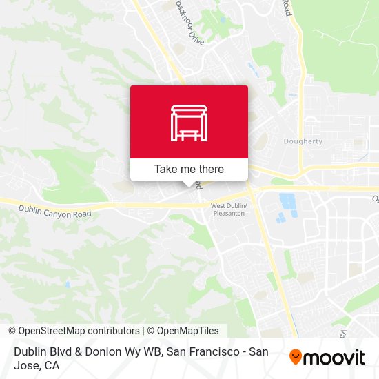 Dublin Blvd & Donlon Wy WB map