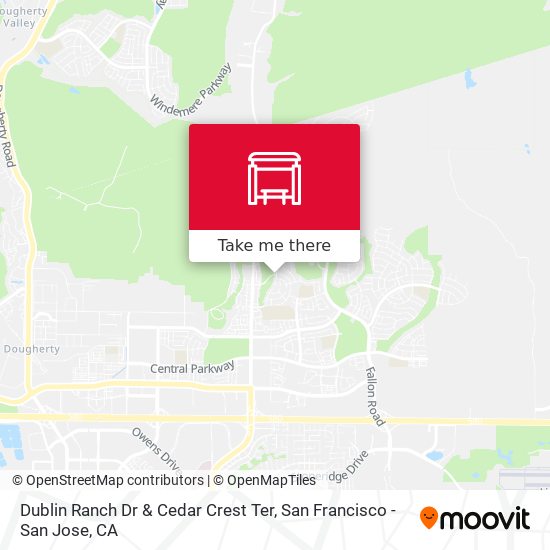 Mapa de Dublin Ranch Dr & Cedar Crest Ter