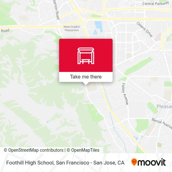 Foothill High School map