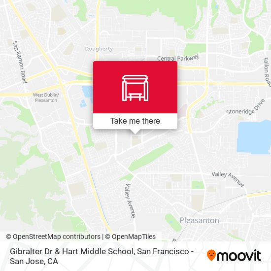 Gibralter Dr & Hart Middle School map