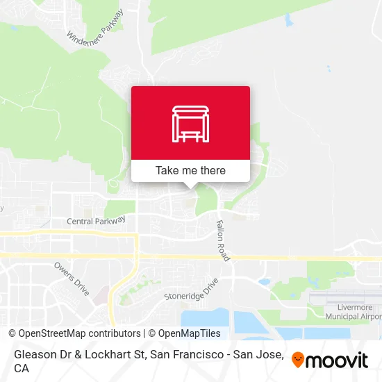Gleason Dr & Lockhart St map