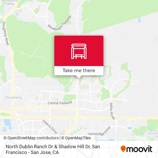 Mapa de North Dublin Ranch Dr & Shadow  Hill Dr