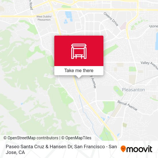Paseo Santa Cruz & Hansen Dr map
