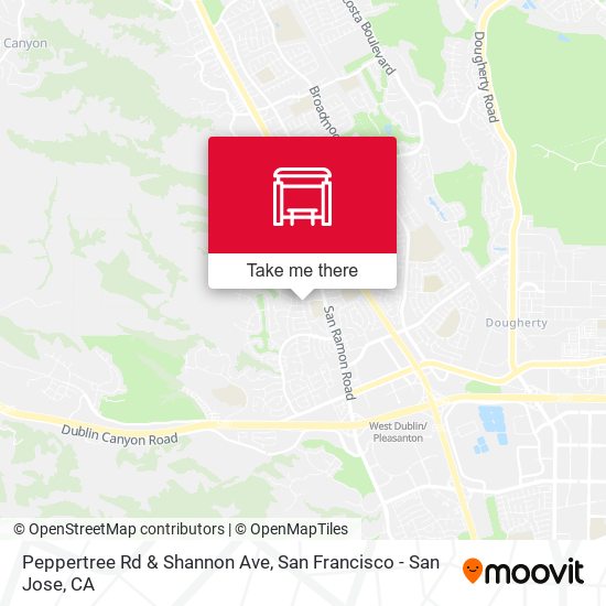 Peppertree Rd & Shannon Ave map