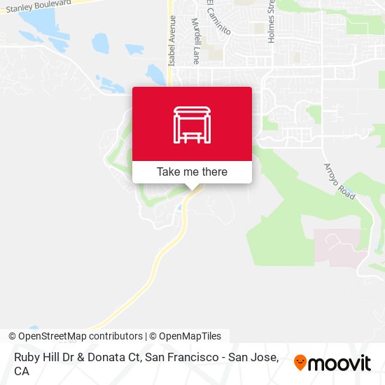 Ruby Hill Dr & Donata Ct map