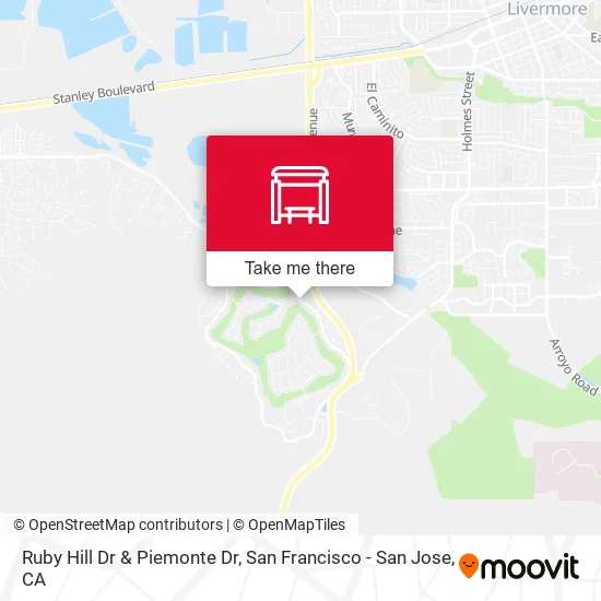 Ruby Hill Dr & Piemonte Dr map