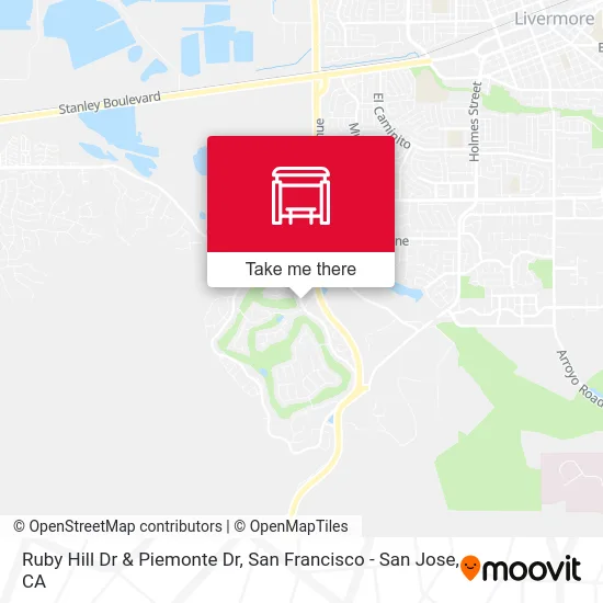 Ruby Hill Dr & Piemonte Dr map