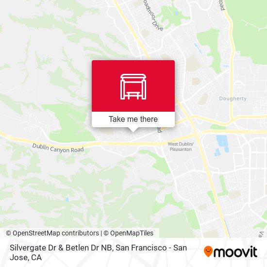 Silvergate Dr & Betlen Dr NB map