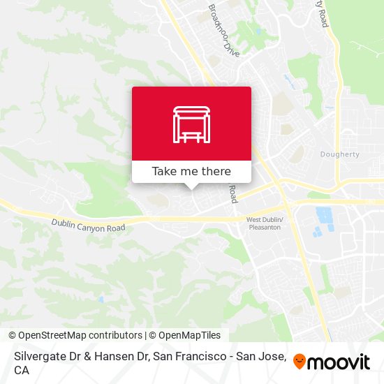 Silvergate Dr & Hansen Dr map