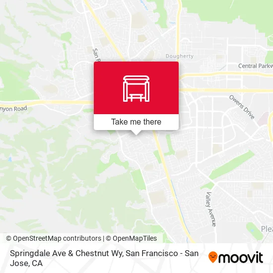 Springdale Ave & Chestnut Wy map
