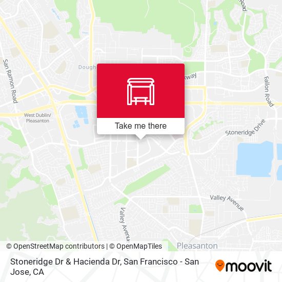 Stoneridge Dr & Hacienda Dr map