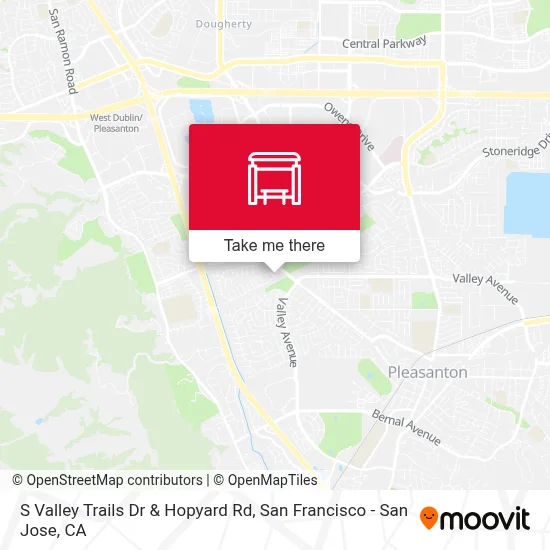 S Valley Trails Dr & Hopyard Rd map