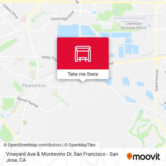 Vineyard Ave & Montevino Dr map