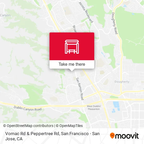 Vomac Rd & Peppertree Rd map