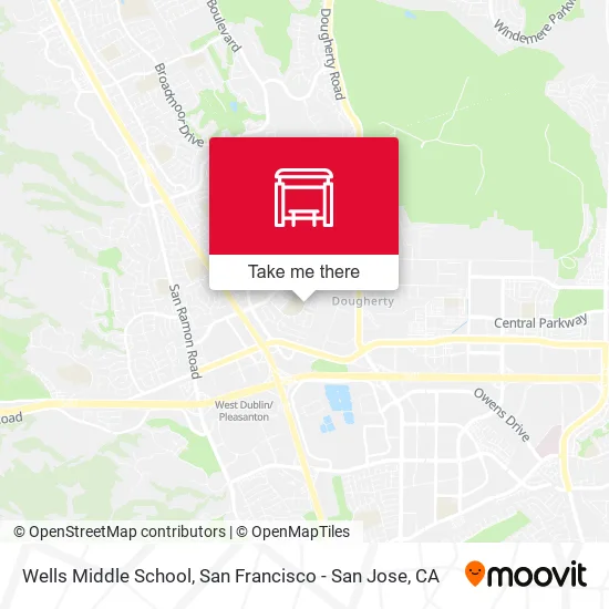 Mapa de Wells Middle School