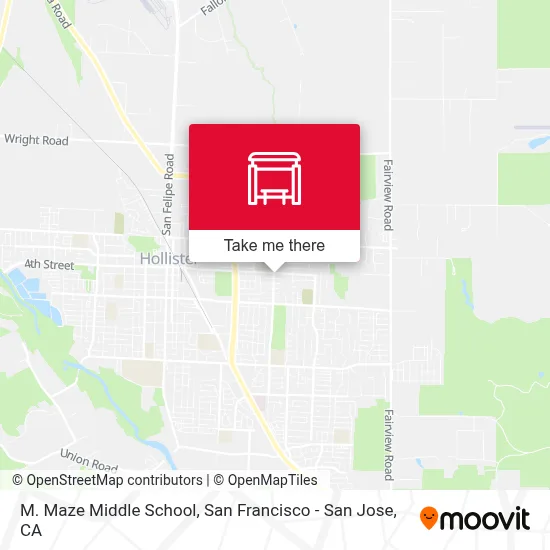 M. Maze Middle School map