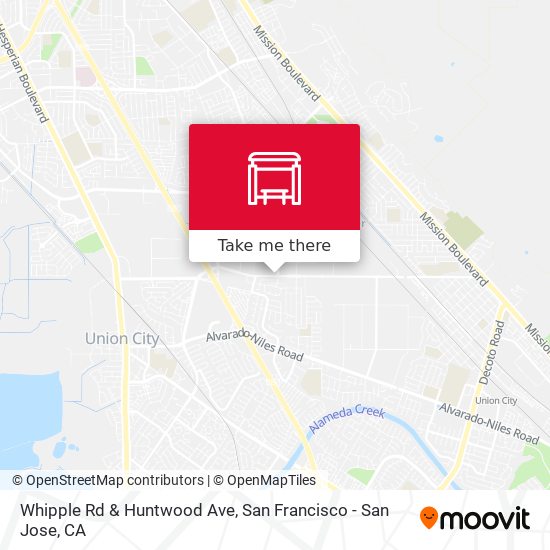 Whipple Rd & Huntwood Ave map