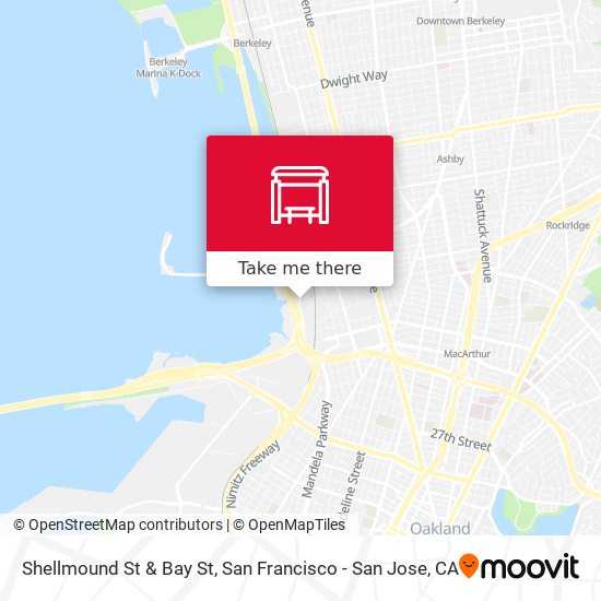 Shellmound St & Bay St map