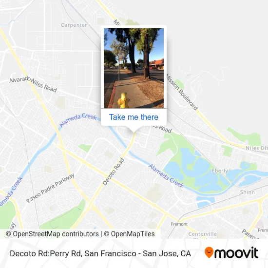 Decoto Rd:Perry Rd map