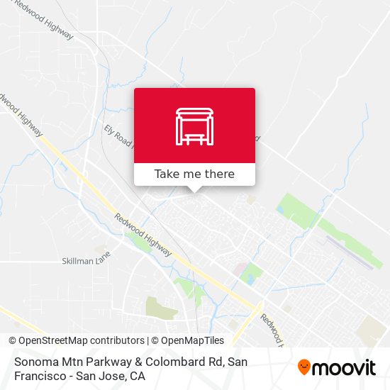 Sonoma Mtn Parkway & Colombard Rd map