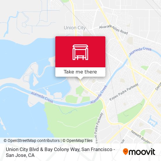 Union City Blvd & Bay Colony Way map