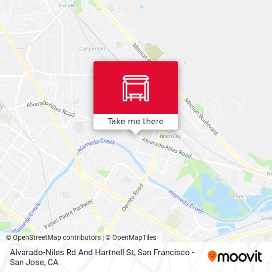 Alvarado-Niles Rd And Hartnell St map