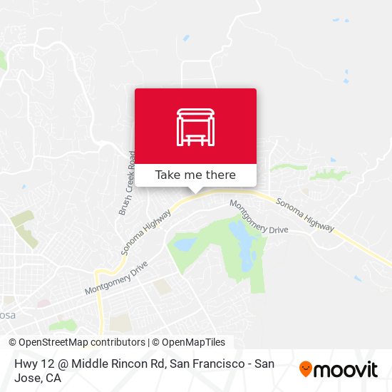 Hwy 12 @ Middle Rincon Rd map