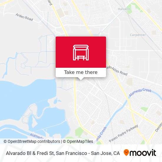 Alvarado Bl & Fredi St map