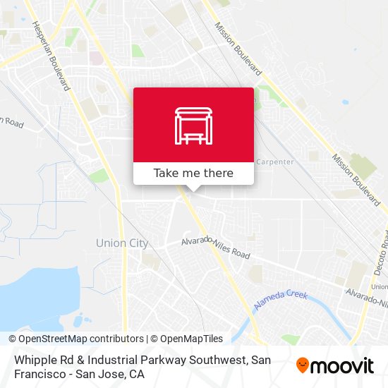 Mapa de Whipple Rd & Industrial Parkway Southwest