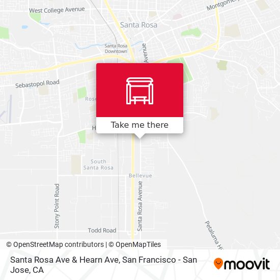 Santa Rosa Ave & Hearn Ave map