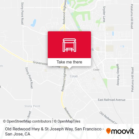 Old Redwood Hwy & St Joseph Way map