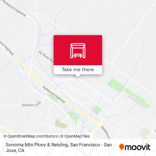 Sonoma Mtn Pkwy & Reisling map