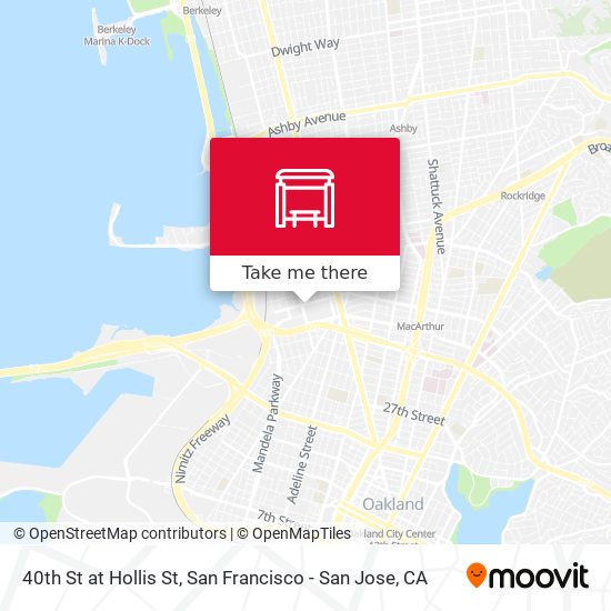 40th St at Hollis St map