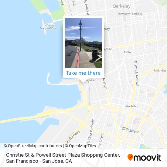 Christie St & Powell Street Plaza Shopping Center map