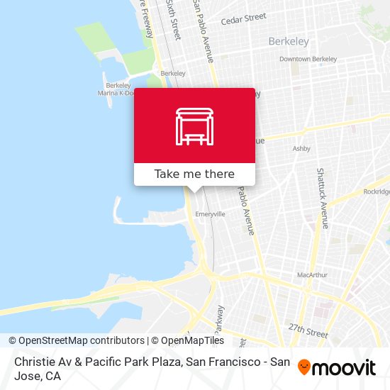 Mapa de Christie Av & Pacific Park Plaza