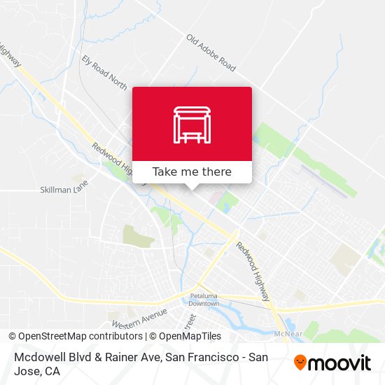 Mcdowell Blvd & Rainer Ave map