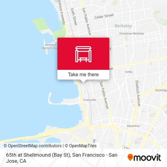 65th at Shellmound (Bay St) map