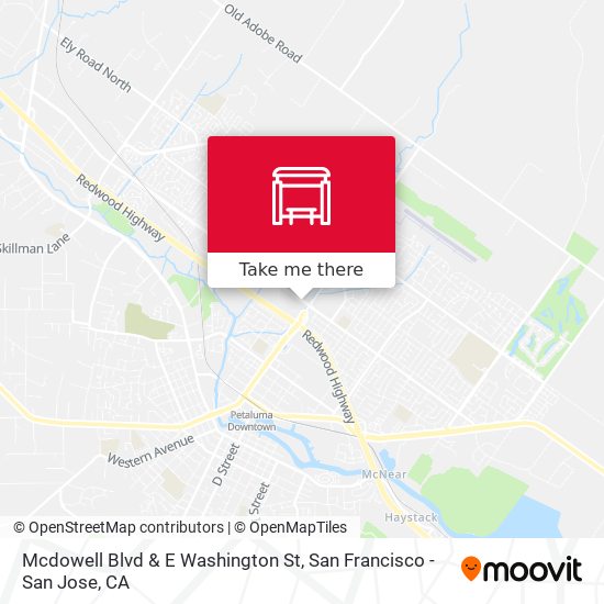 Mapa de Mcdowell Blvd & E Washington St